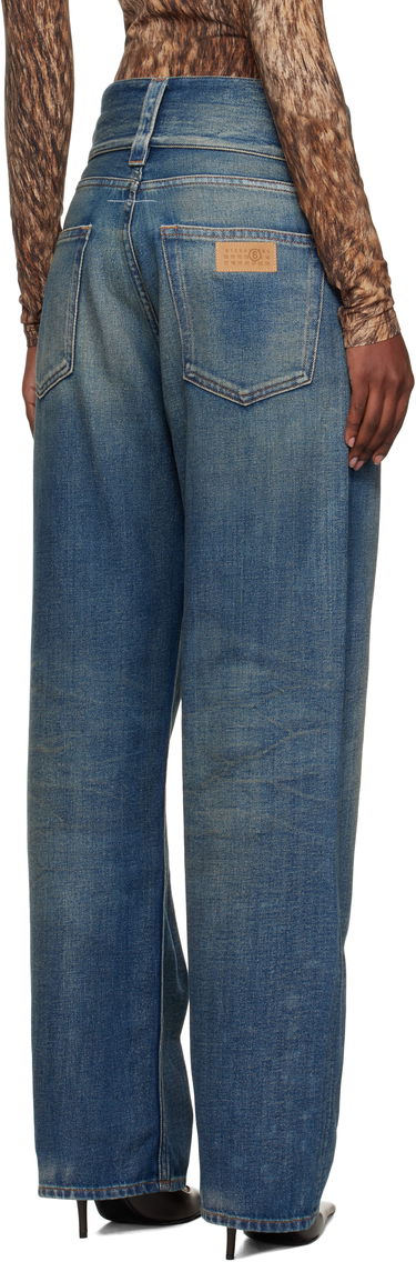Дънки Maison Margiela MM6 Maison Margiela 5-Pocket Slub Jeans Синьо | S52LA0259 M30017, 2