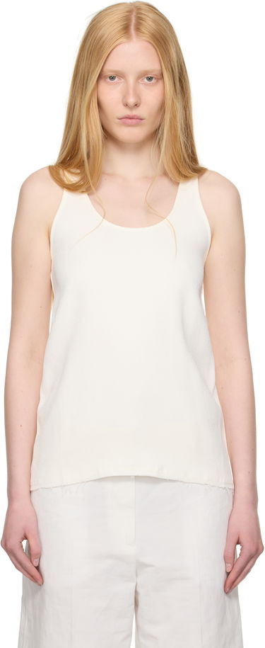 Потник TOTEME TOTEME Sablé Tank Top Бяло | 252-WRT0510-FB0240, 0