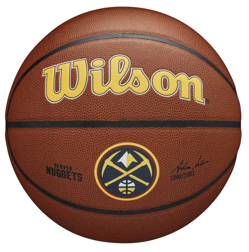 Спортна екипировка Wilson Tennis NBA Team Alliance Denver Nuggets Basketball Кафяво | wtb3100xbden