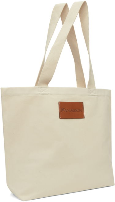 Голяма пазарска чанта JW Anderson JW Anderson Bad Apple Graphic Canvas Tote Bag Бежово | HB0498-FA0238, 2
