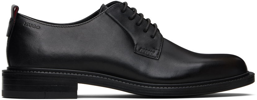Кецове и обувки BOSS Hugo Logo Detail Leather Derbys Черно | 50552580