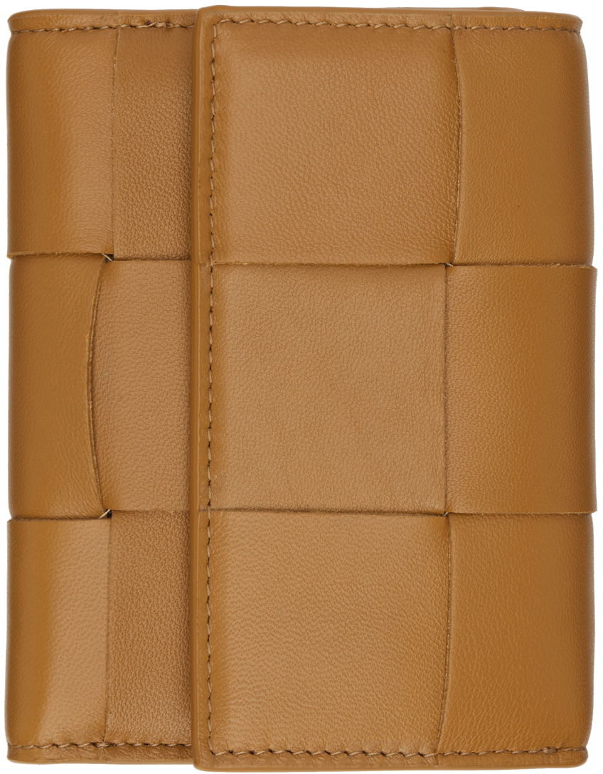 Портфейл Bottega Veneta Trifold Zip Wallet Бежово | 651372 VCQC1, 0
