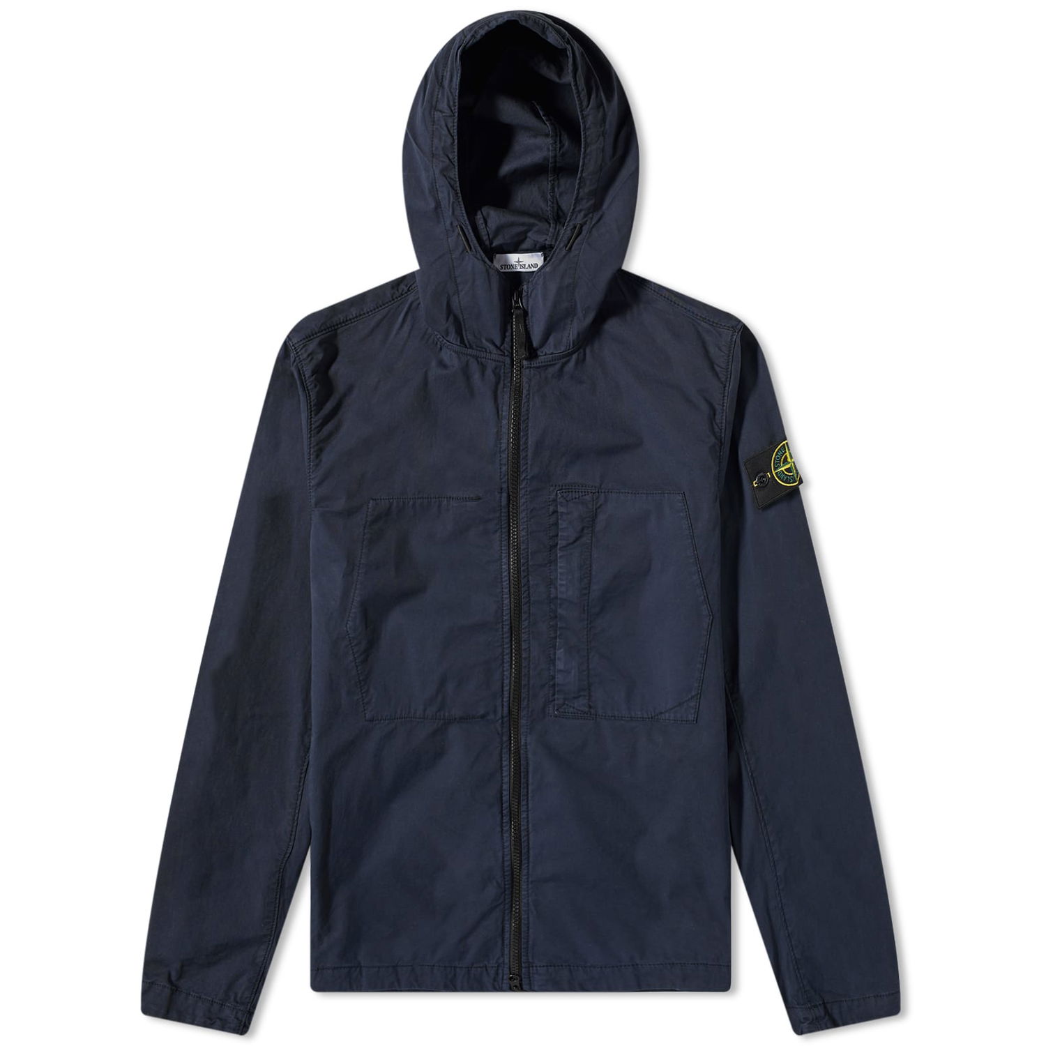 Ветровка Stone Island Supima Cotton Twill Stretch Hooded Jacket Тъмно синьо | 781543310-V0020, 0