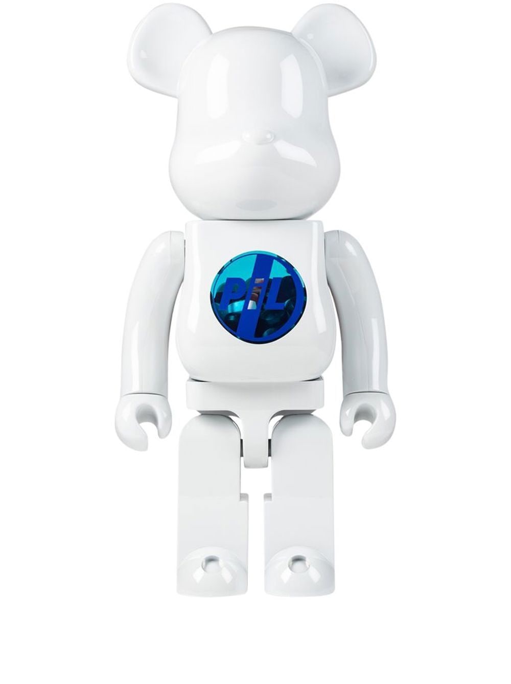 Колекционерско Medicom Toy Public Image Limited Be@rbrick Chrome collectible "1000%" - White Бяло | MEDI007019104374, 0