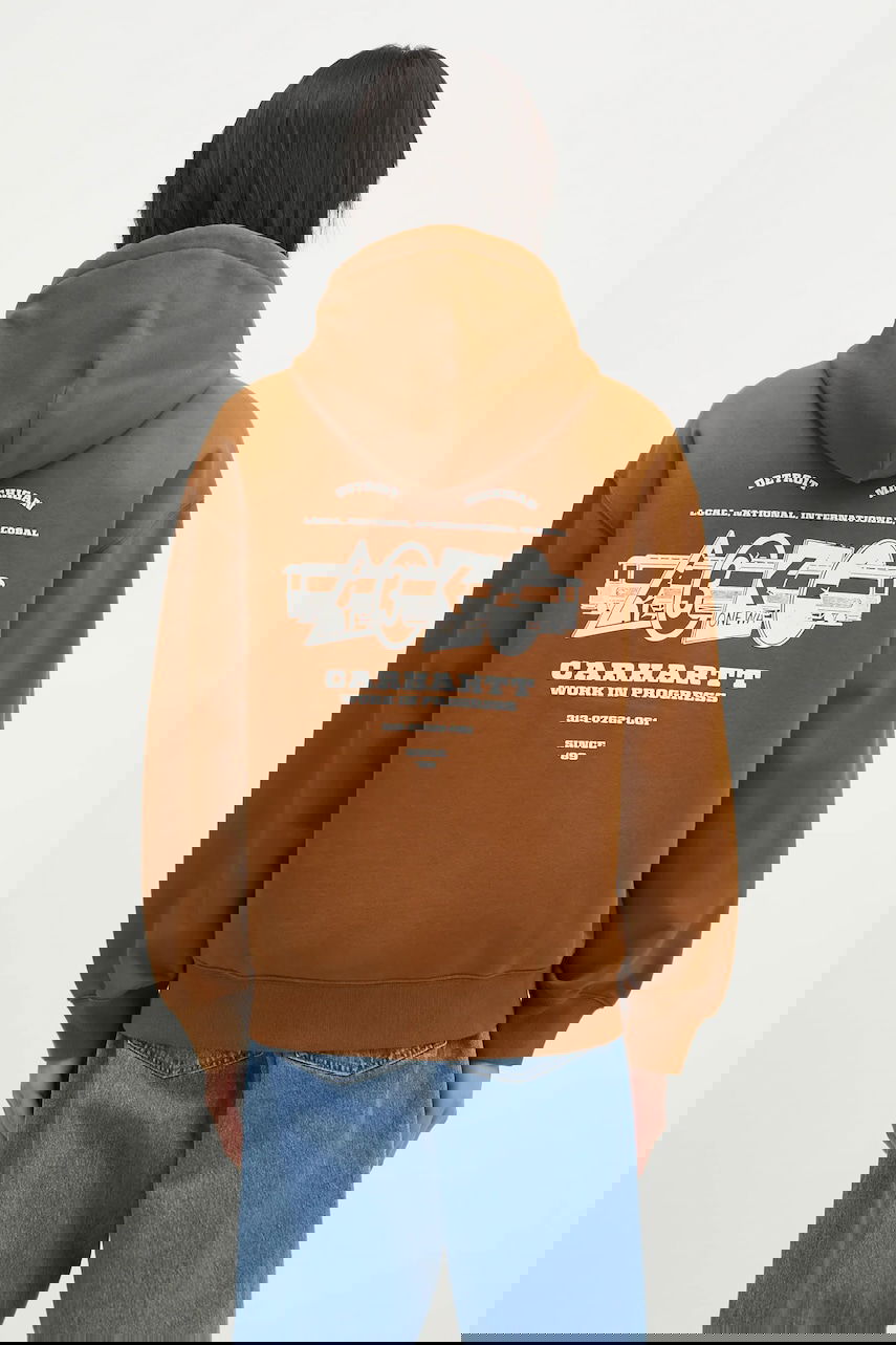 Суитчър Carhartt WIP Hooded Runaway Sweat Jacket Кафяво | I034414_2IQ_06, 1