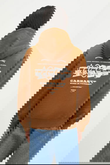 Суитчър Carhartt WIP Hooded Runaway Sweat Jacket Кафяво | I034414_2IQ_06, 1