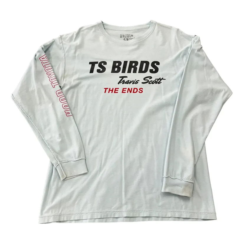 Тениска Cactus Jack by Travis Scott Travis Scott Birds The Ends Long Sleeve T-Shirt Тюркоазено | TC-402