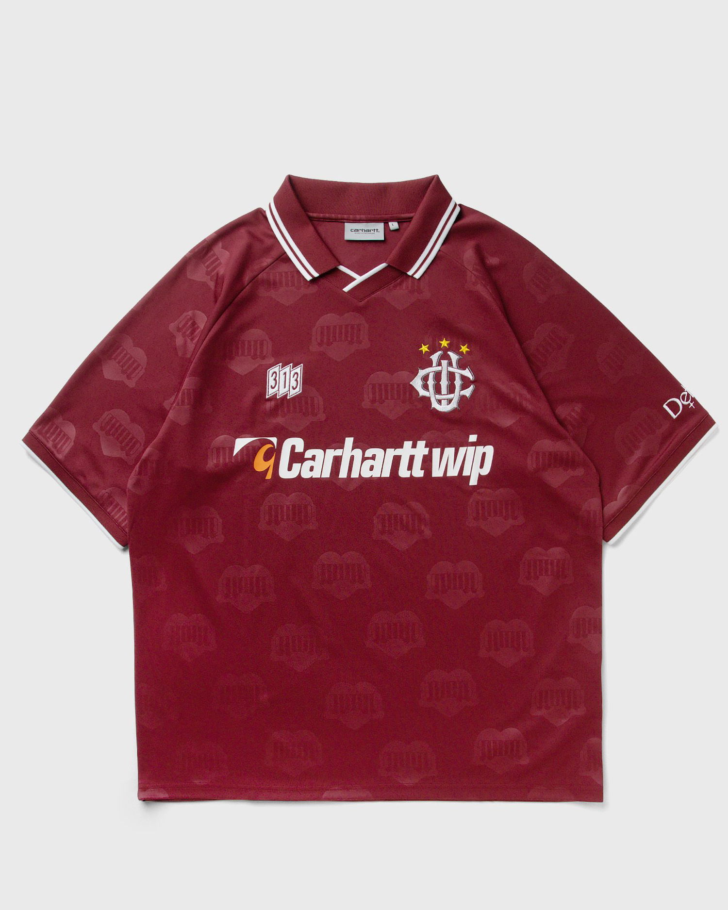 Тениска Carhartt WIP Hartt's Football T-Shirt Бургунди | I034625-2UG.XX, 0