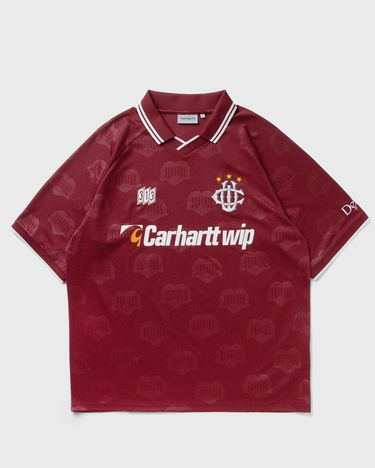 Тениска Carhartt WIP Hartt's Football T-Shirt Бургунди | I034625-2UG.XX, 0