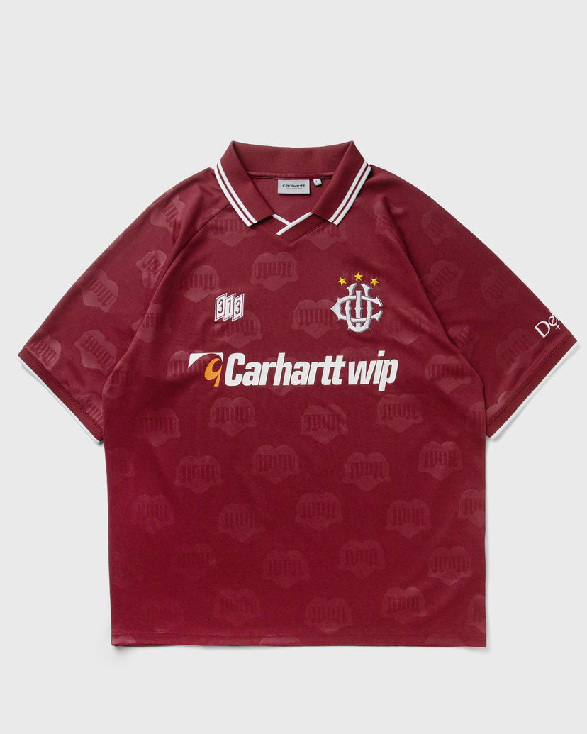 Тениска Carhartt WIP Hartt's Football T-Shirt Бургунди | I034625-2UG.XX
