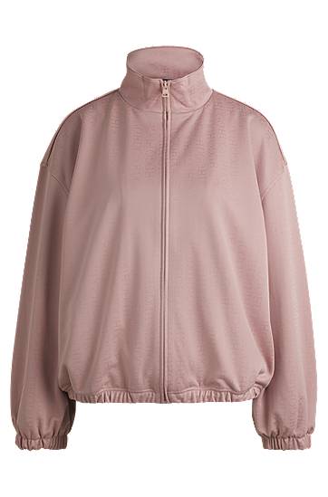 Пуловер BOSS Oversized Logo Jacquard Jacket Розово | 50531182, 0