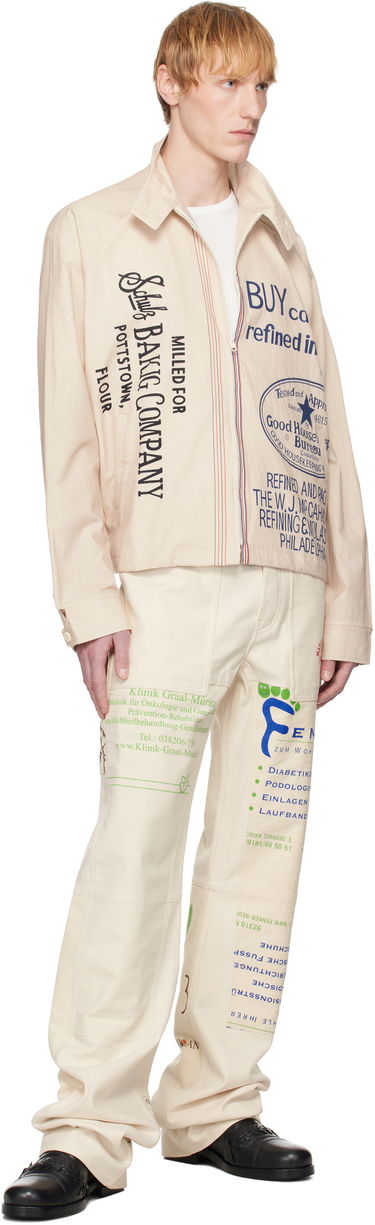 Дънки Marine Serre Marine Serre Regenerated Workwear Trousers Бежово | UPA059A UWOV0009, 3