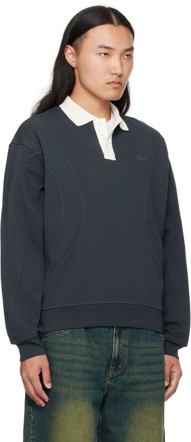 Поло тениска Dime Dime French Terry Rugby Polo Черно | DIMEFA255NVY, 1