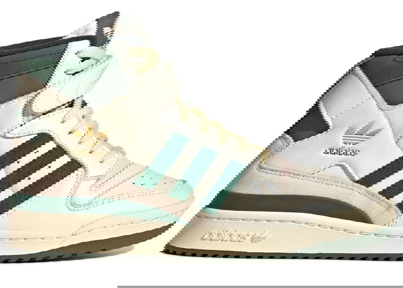 Кецове и обувки adidas Originals Forum 84 Off White Team Dark Green Бежово | GW2203, 0