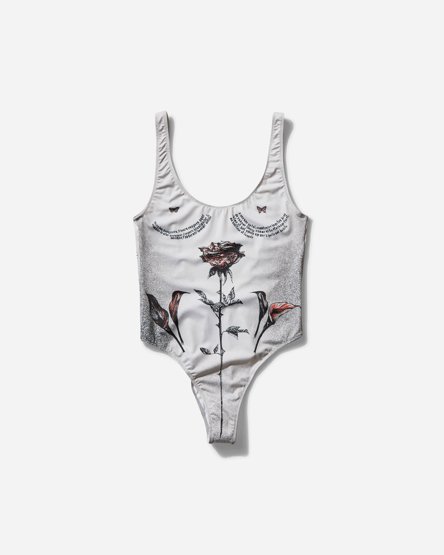 Бански Jean Paul Gaultier Tattoo Roses One-Piece Swimsuit Бежово | 25-34-F-MB031-J585 030030, 1