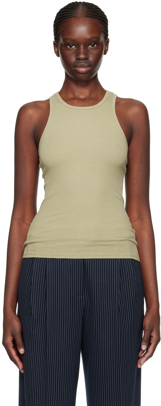 Потник rag & bone Essential Rib Tank Top Зелено | WCC22FT020ER20, 0