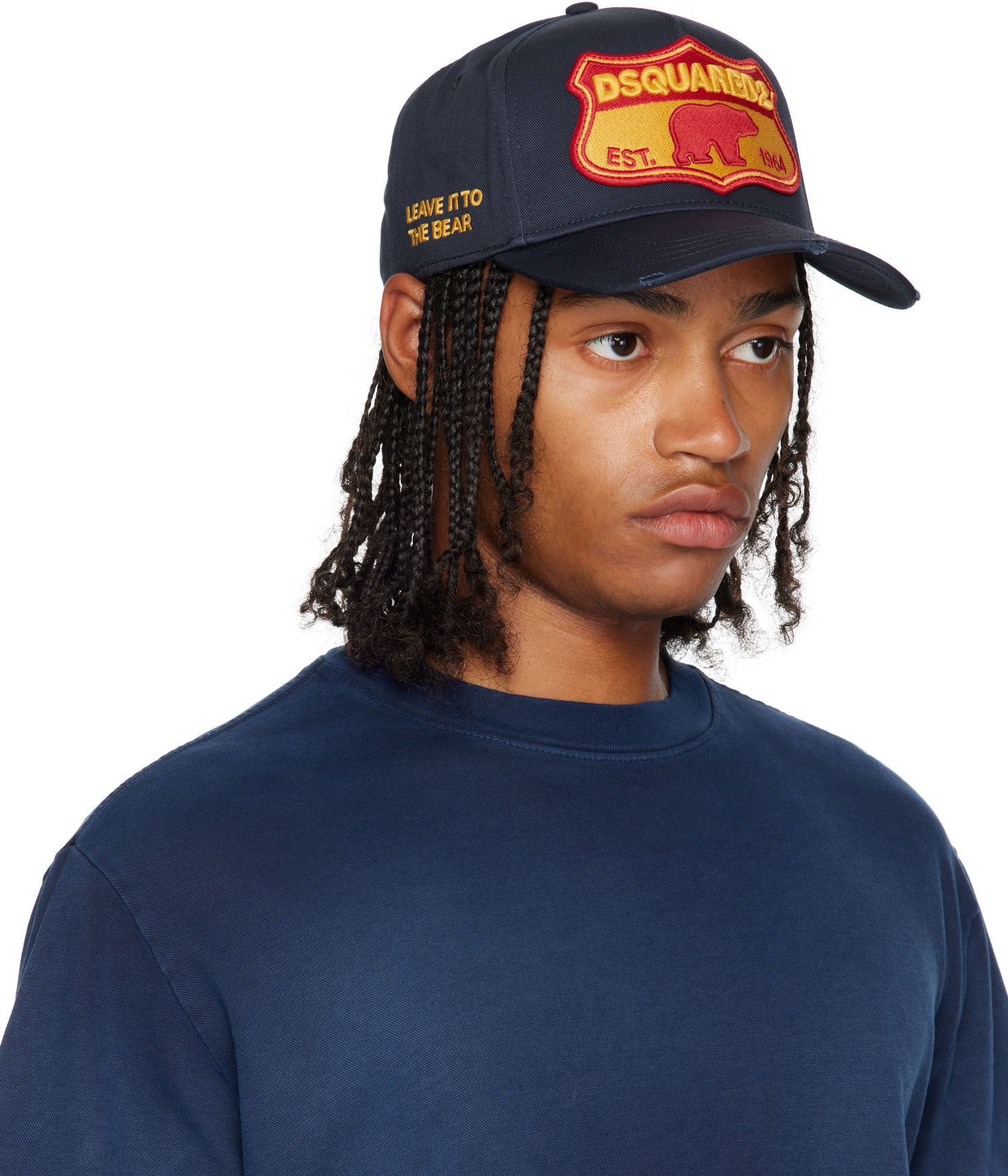 Шапка с козирка DSQUARED2 Dsquared2 Baseball Cap with Patch Тъмно синьо | BCM0493 05C00001 3073, 1