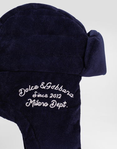Шапка Dolce & Gabbana Dolce & Gabbana Corduroy Trapper Hat Тъмно синьо | LB5H64FUEFOB3895, 2