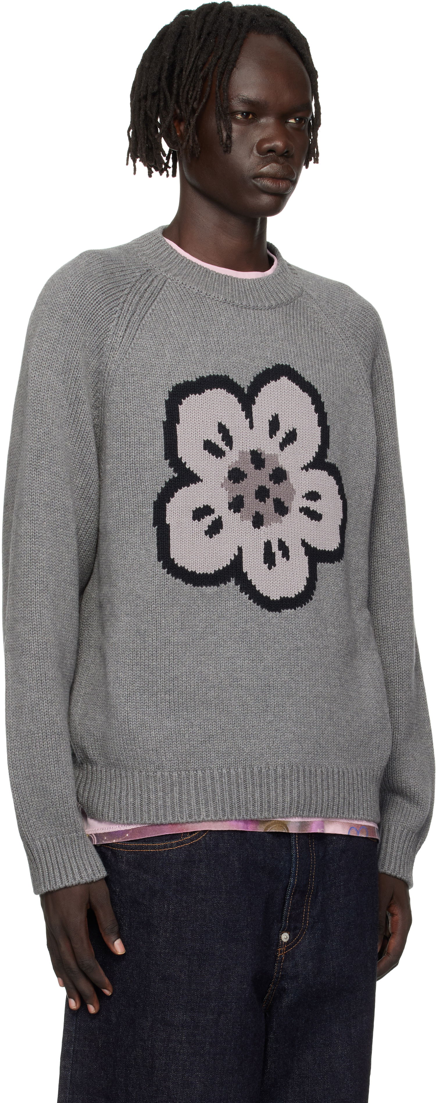 Пуловер KENZO Kenzo Paris 'Boke Flower' Sweater Сиво | FF65PU7443LA, 1