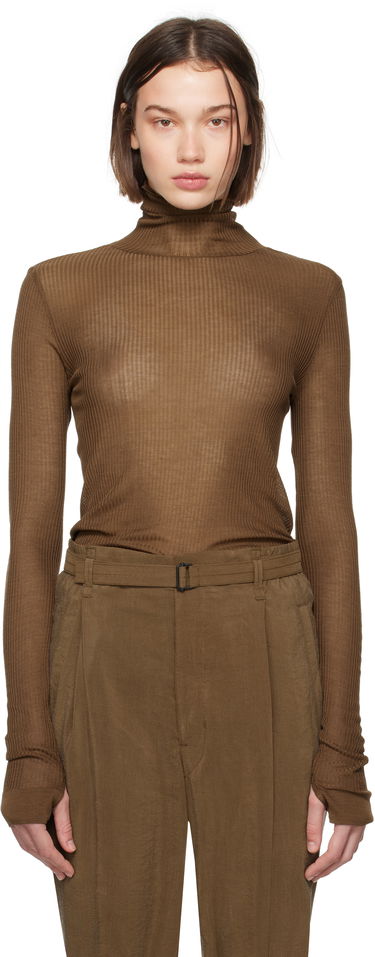 Тениска LEMAIRE Seamless Turtleneck Top Кафяво | TO1279 LK1017, 0