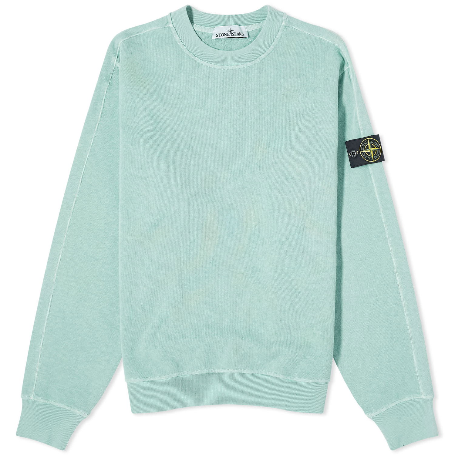 Пуловер Stone Island Garment Dyed Malfile Crewneck Зелено | 801566060-V0152, 0