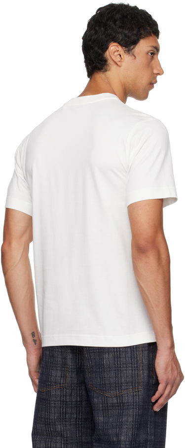 Тениска Burberry Burberry EKD Check Cotton T-Shirt Бяло | 8116170, 2