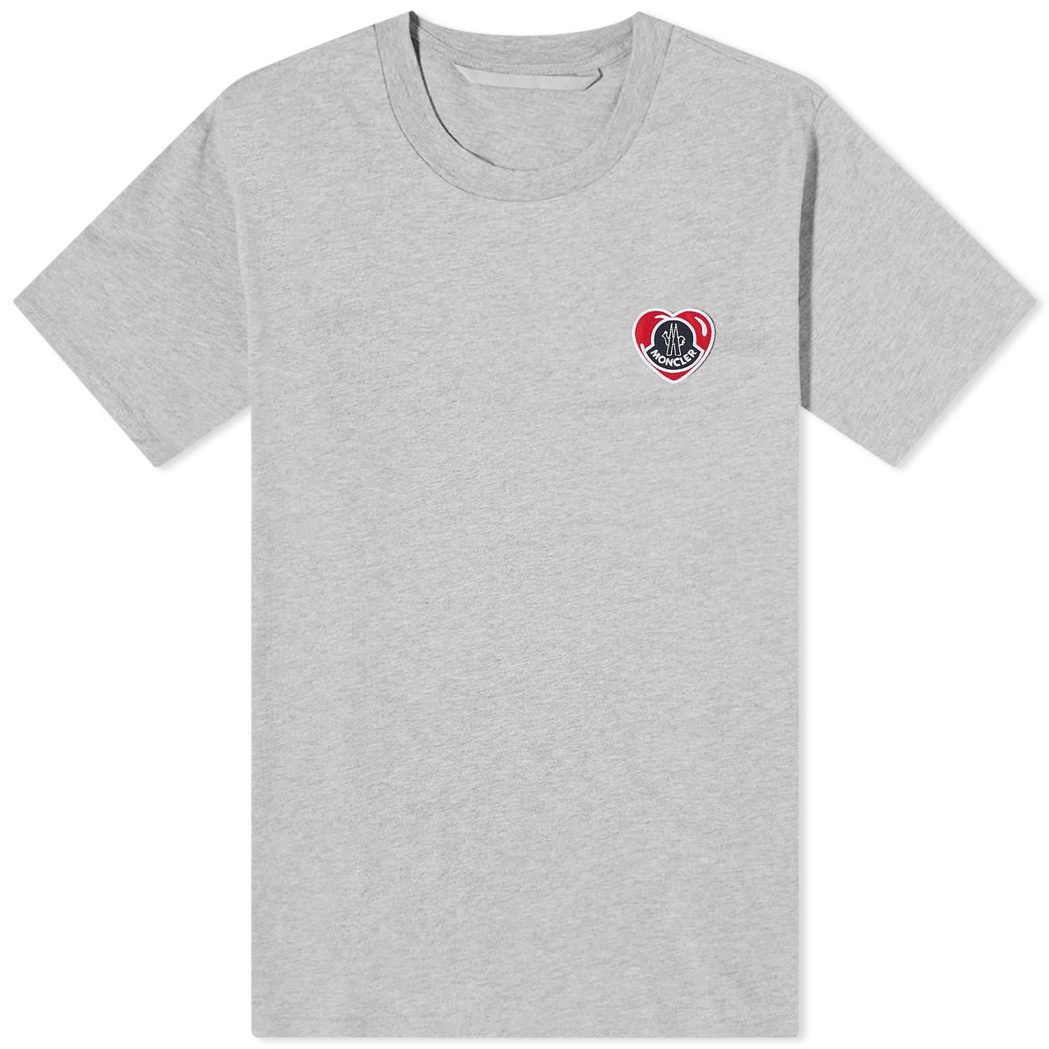 Тениска Moncler Heart Logo T-Shirt Сиво | 8C000-8390T-41-984, 0