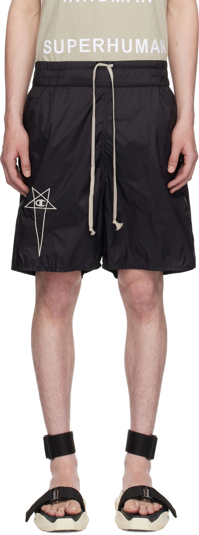 Rick Owens Champion Edition Taffeta Shorts