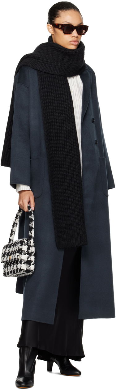 Шал Anine Bing Hannah Knitted Scarf Черно | A-12-3182-000, 2