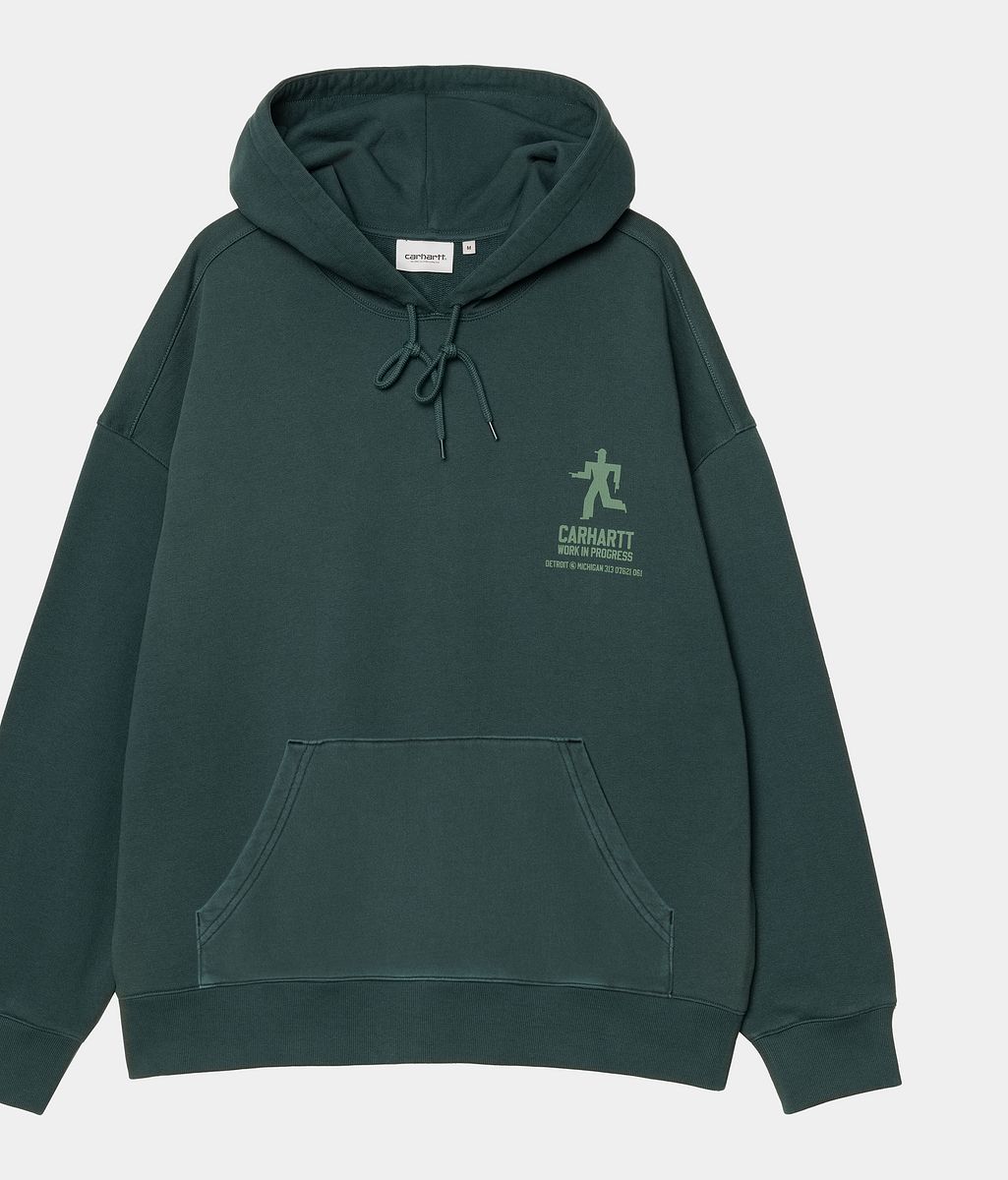 Суитчър Carhartt WIP Carhartt WIP Hooded Distance Sweatshirt Зелено | I035639_9, 0
