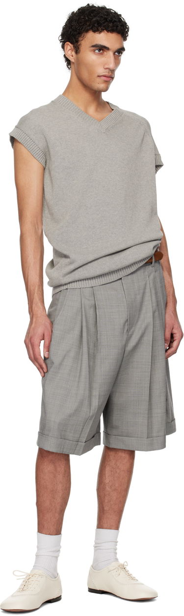 Пуловер HED MAYNER Hed Mayner V-Neck Knit Vest Сиво | HMMA75074A-HA600, 3