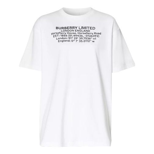 Тениска Burberry Short Sleeve Graphic T-Shirt Бяло | 8024629, 0