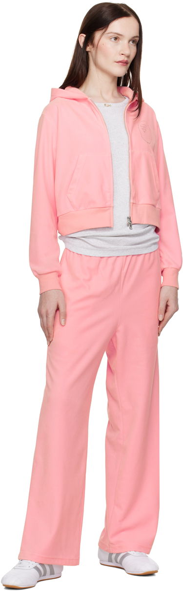 Суитчър BAPE A Bathing Ape Crystal Stone Ape Head Velour Cropped Hoodie Розово | 001ZPK802004L, 3