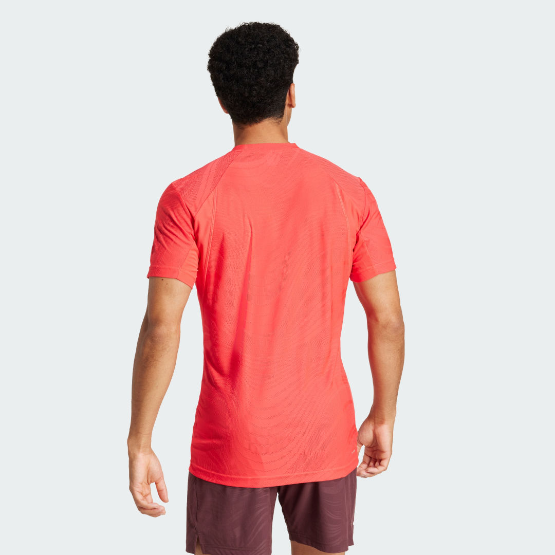 Тениска adidas Performance Heat.RDY Freelift Tennis T-Shirt Червено | JE3508, 1