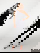 One-Shoulder Velour Jumpsuit