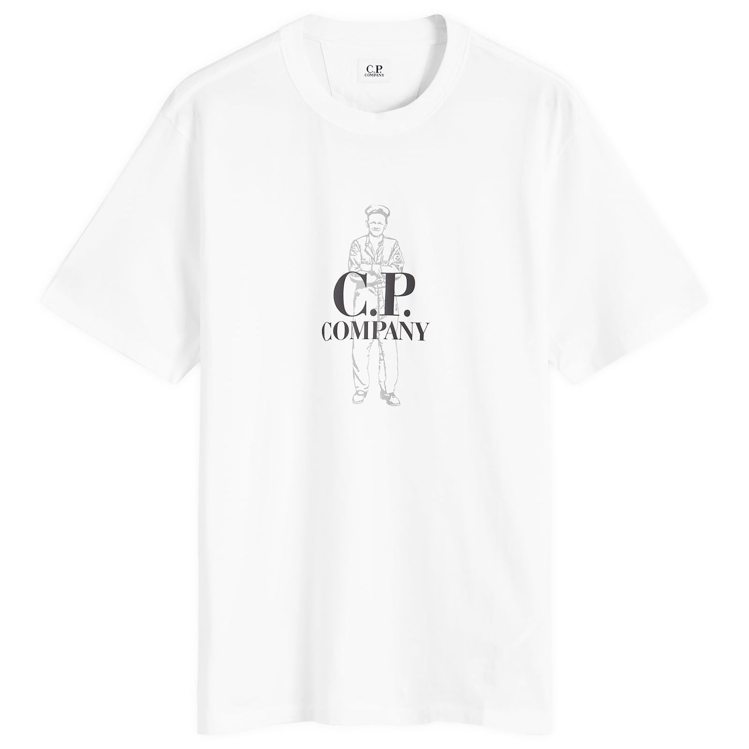 Тениска C.P. Company British Sailor T-Shirt Бяло | 17CMTS063A-005100W-103, 0