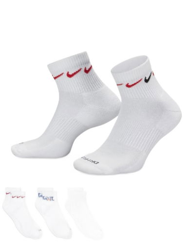 Чорапи Nike Everyday Plus Cushioned Training Ankle Socks (3 Pairs) Бяло | DH3827-902