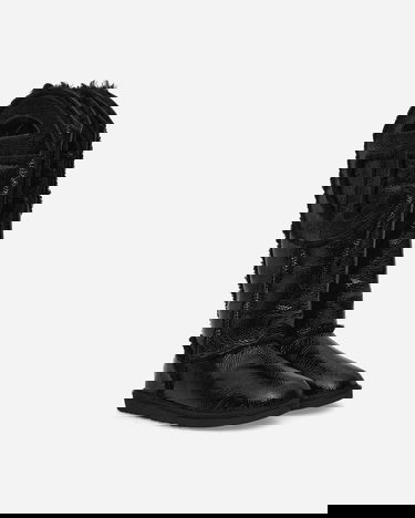 Кецове и обувки UGG Telfar Logo Tall Crinkle Leather Boots Black Черно | 1155871 BLK, 2