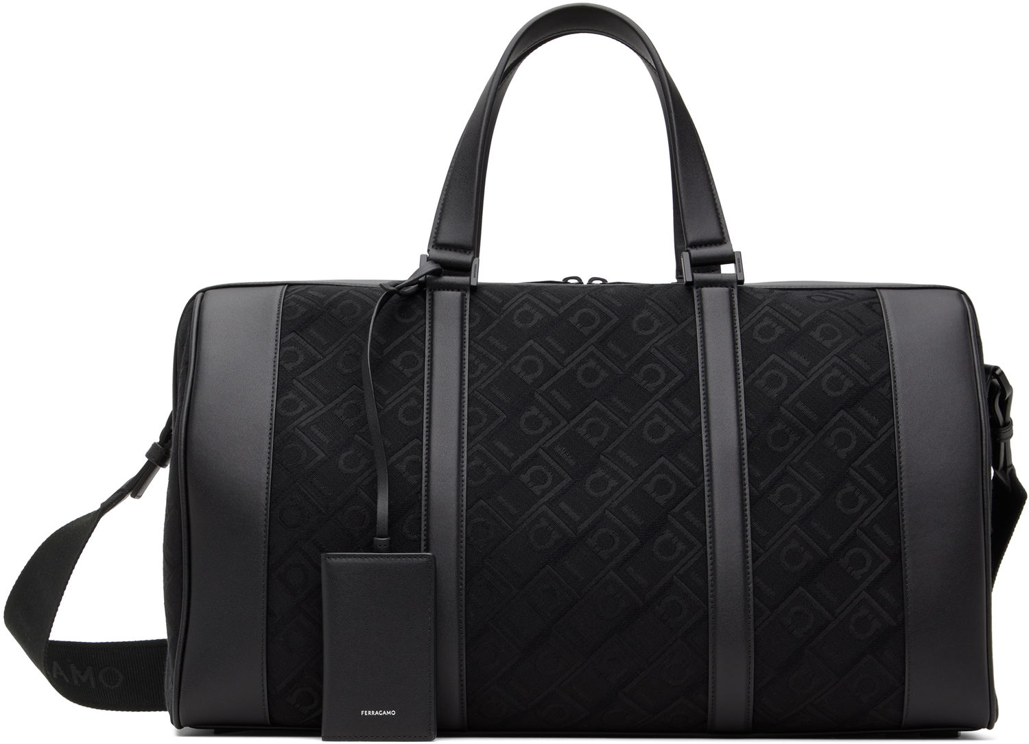 Чанта за пътуване FERRAGAMO Monogram Duffle Bag Черно | 775972, 0