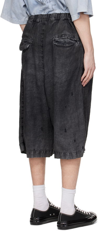 Къси панталони Maison MIHARA YASUHIRO MMY Aged Linen Wide Shorts Черно | A14PT034, 2