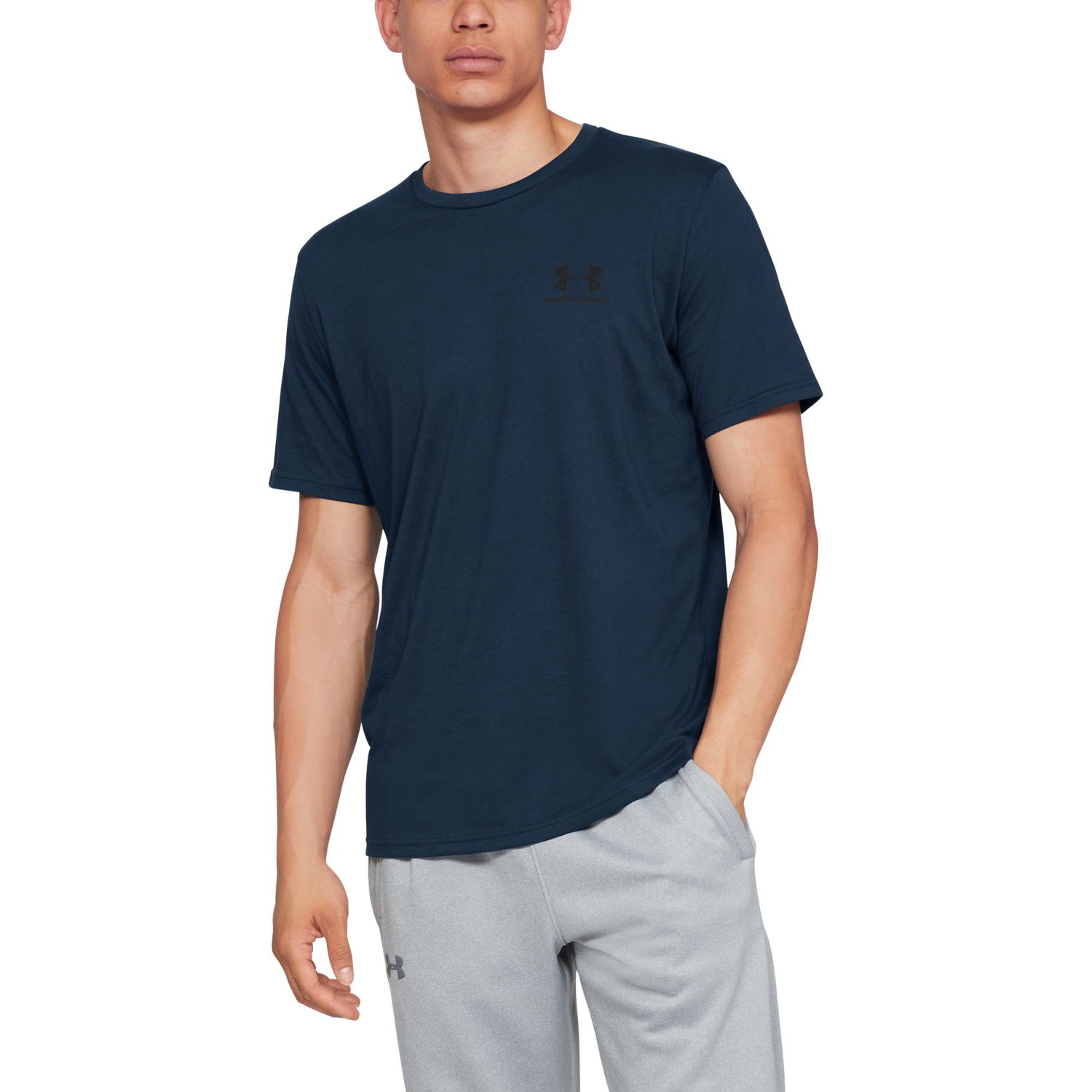 Тениска Under Armour Sportstyle Тъмно синьо | 1326799-408, 0