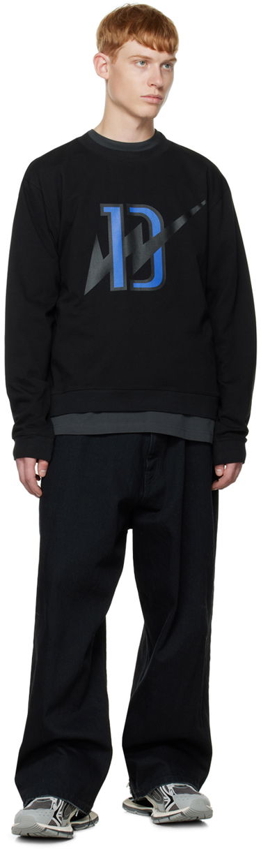 Суитчър We11done Thunder Graphic Sweatshirt Черно | WD-TS3-22-808-U-BK, 3