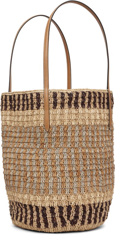 Голяма пазарска чанта Valentino Garavani VLogo Signature Studded Raffia Bucket Bag Многоцветен | 7W2B0R37CFS, 2