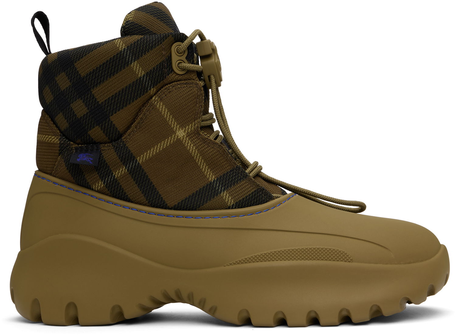 Кецове и обувки Burberry Check Scoot Trek Boots Зелено | 8097178, 0