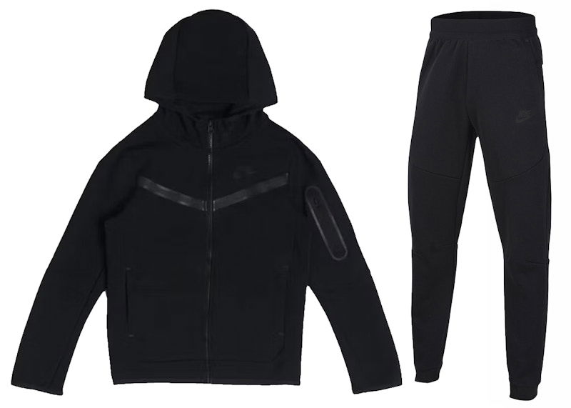 Комплект Nike Tech Fleece Full-Zip Hoodie & Joggers Set Черно | CU9223-010 / CU9213-010