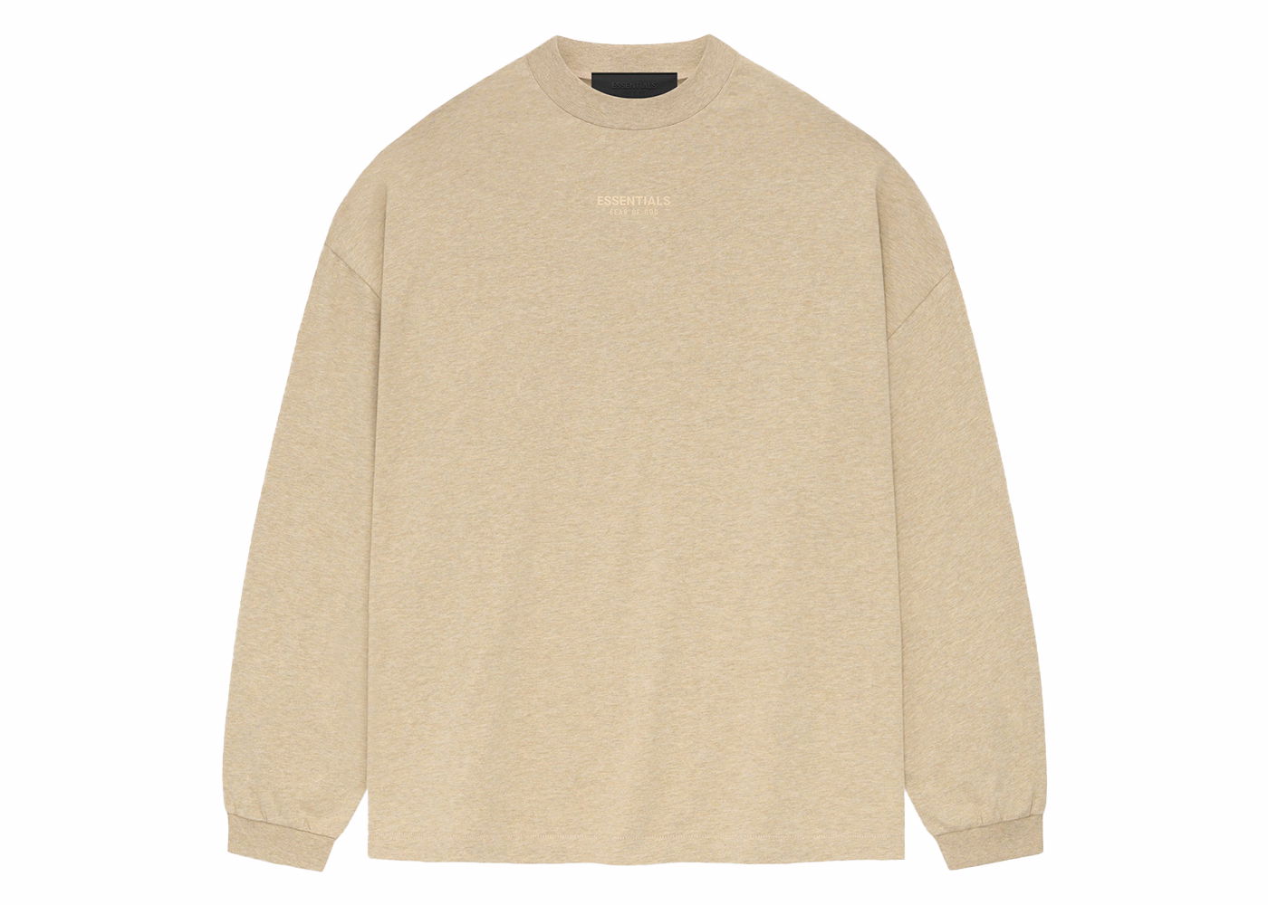Тениска Fear of God Essentials LS Tee Gold Heather Бежово | 125BT232013F, 0