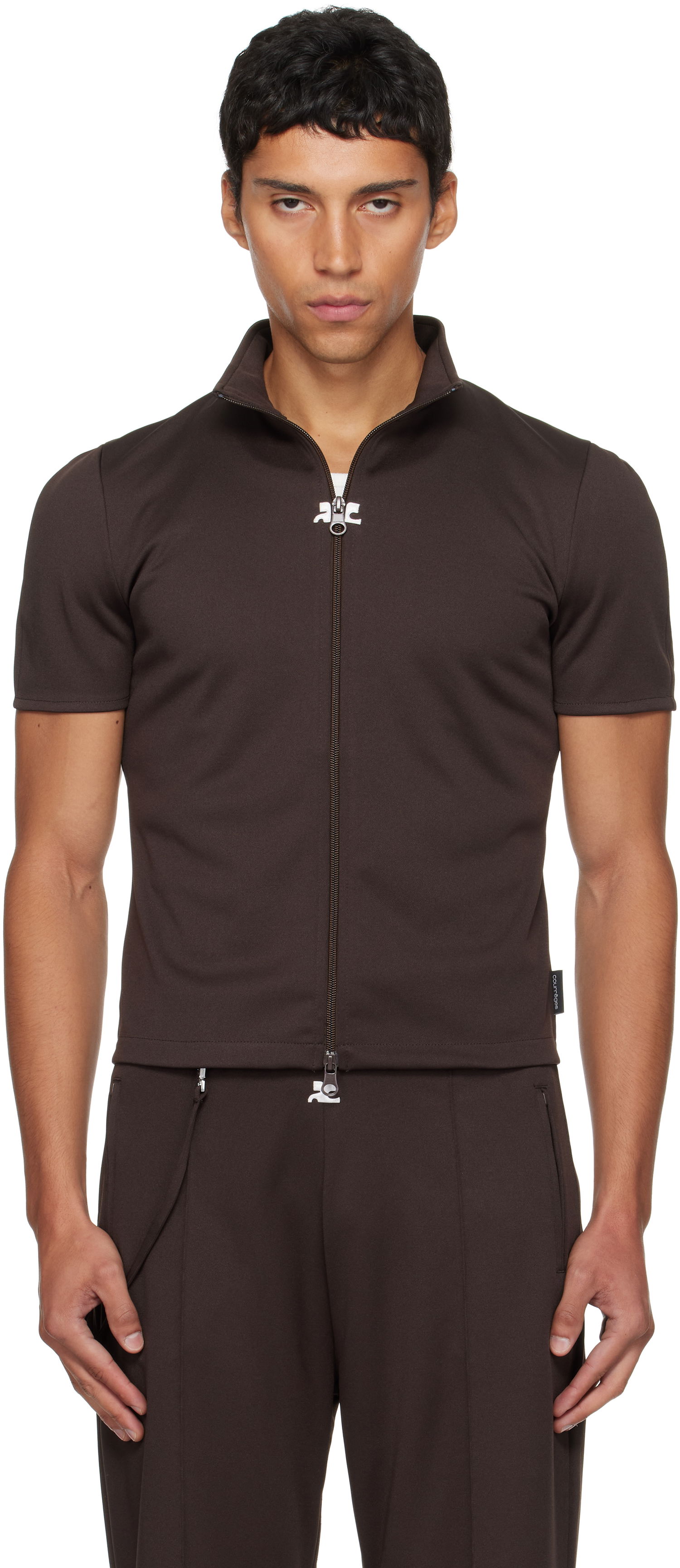 Комплект Courrèges Courrèges Interlock Tracksuit Top Кафяво | 325JTO447JS0250, 0