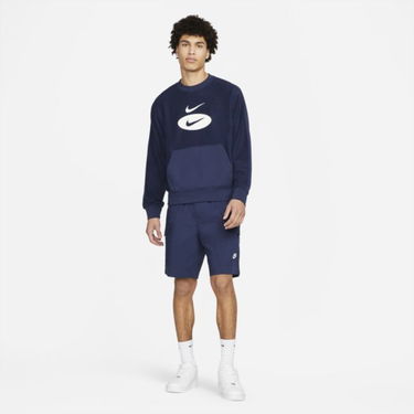 Суитчър Nike Sportswear Swoosh League French Terry Crew Синьо | DM5464-410, 2