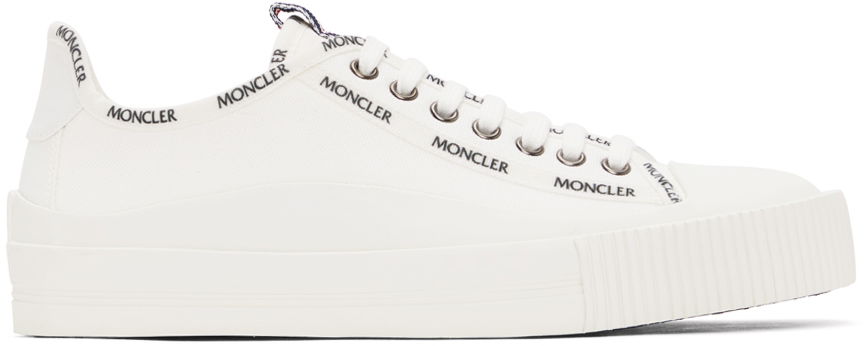 Кецове и обувки Moncler Off-White Canvas Glissiere Бяло | 4M738 - 40 - 02SS9, 0