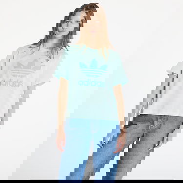Тениска adidas Originals Adicolor Trefoil Boxy T-Shirt Тюркоазено | JD3142, 0